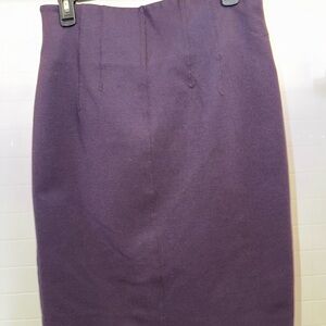 Burberry Purple Pencil Skirt